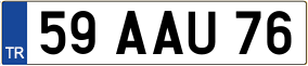 Truck License Plate